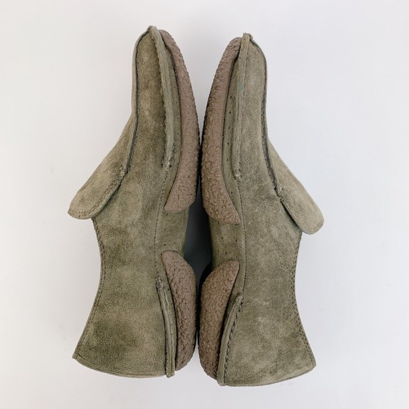 Merrell Duet Alto Hedge Stone Slip On Green Suede Shoes Size 6 - Picture 5 of 7
